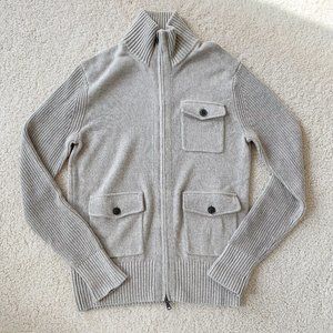 Banana Republic Zip Up Mock Neck Cardigan Sweater